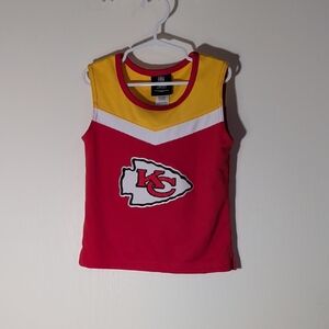 Red & Yellow Girls' Sleeveless Cheer Top